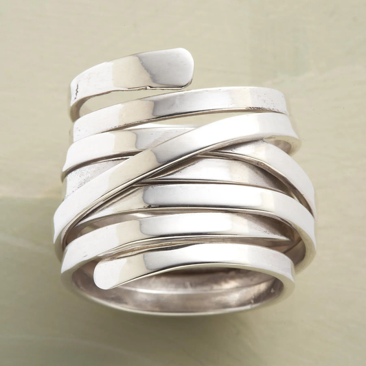 Bague Bliss vintage épaisse en argent